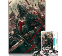 Puzzles for Adults And Teenagers Medieval Knight Paintings 1000 Piece Jigsaw,Challenging Game Gifts for Is Ideal As A Gift for The Whole Family (size 38x26cm)