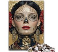 Puzzles for Adults And Teenagers Mexican Skull Girls 1000 Pieces for Adults,Challenging Family Activity Games DIY Toy for Home Wall Decor Gifts (50x75cm)