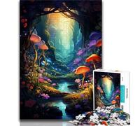 Puzzles for Adults And Teenagers Mushroom Forest 1000 Piece Jigsaw,Challenging Game Gifts for Is Ideal As A Gift for The Whole Family (size 75x50cm)