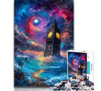 Puzzles for Adults And Teenagers Mysterious London Big Ben Teenager Jigsaw,Challenging Game for The Whole for Women, Gifts for Men 50x75cm