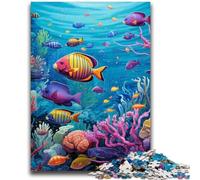Puzzles for Adults And Teenagers Ocean World Puzzles for Adults,with Matching Poster And Trivia Sheet for And Age 14 Years Up (75x50cm)