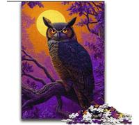Puzzles for Adults And Teenagers Owl on The Tree Challenging Game Toys Deal As Gifts for The Whole Family for Ages 14+ 70x100cm