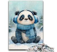 Puzzles for Adults And Teenagers Panda on Vacation Puzzles for Adults,with Matching Poster And Trivia Sheet for And Age 14 Years Up (26x38cm)
