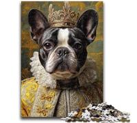 Puzzles for Adults And Teenagers Pirate Captain French Bulldog, Learning Educational Toys Family Games Unique Birthday And Gifts 26X38CM