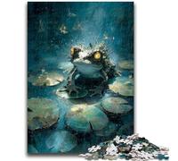 Puzzles for Adults And Teenagers Pond Frog Suitable for Ages 14 And Up Suitable for Couples Gifts for Friends And Family 50x75cm