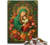 Puzzles for Adults And Teenagers Portrait of Mary The Mother Challenging To Complete But Fun And Humorous Unique Birthday And Gifts 50x75cm