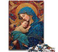 Puzzles for Adults And Teenagers Portrait of Mary The Mother Challenging To Complete But Fun And Humorous Unique Birthday And Gifts 26x38cm