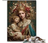 Puzzles for Adults And Teenagers Portrait of Mary The Mother, Toys Educational Games Stress Relieving Enhance Love between Couples (Size 50x75cm)