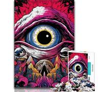 Puzzles for Adults And Teenagers Psychedelic Eyes 1000 Piece Jigsaw,for Educational Game Challenge Toy Unique Home Decor And Gifts (size 38x26cm)