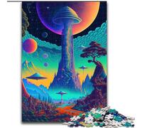 Puzzles for Adults And Teenagers Psychedelic Nature, Family Game Stress Reliever Difficult Challenge Enhance Love between Couples (Size50x75cm)