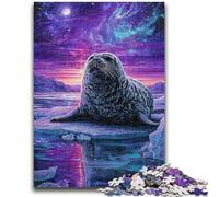 Puzzles for Adults And Teenagers Psychedelic Seal Adult Jigsaw,Brain Intelligence Challenge Addictive Toys for Home Decoration (38x26cm)