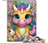 Puzzles for Adults And Teenagers Rainbow Dragon Baby, Family Game Stress Reliever Difficult Challenge A Work of Art for Ages 14+ (Size 50x75cm)