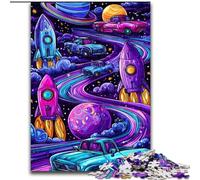 Puzzles for Adults And Teenagers Rocket, Learning Educational Toys Family Games Unique Birthday And Gifts (Size 50x75cm)