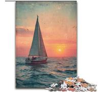 Puzzles for Adults And Teenagers Sailboat Sailing The Ocean, Family Entertainment Toys Is Ideal As Gifts for The Whole Family for 14+ (Size 26x38cm)