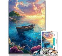 Puzzles for Adults And Teenagers Sea boat Adult Jigsaw,Challenging Game for Is Ideal As A Gift for The Whole Family (size 38x26cm)