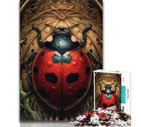 Puzzles for Adults And Teenagers Seven-spotted Ladybug Puzzles for Adults,Challenging Game for The Whole for Women, Gifts for Men 38x26cm