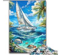 Puzzles for Adults And Teenagers Ship Sailing on The Ocean Decompressing Intellectual Educational Toy Great Gifts And Toys 70x100cm