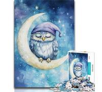 Puzzles for Adults And Teenagers Sleeping Owl, Fun at Home Activities,deal As Gifts for The Whole Family for Ages 14+ 38x26cm