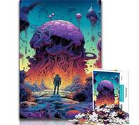 Puzzles for Adults And Teenagers Space Adventurer 1000 Pieces for Adults,Fun Games Every Piece Is Unique - Challenging Family Fun Game 75x50cm