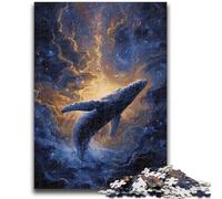 Puzzles for Adults And Teenagers Spiritual Whale Teenager Jigsaw,Stress Reliever Difficult Challenge Unique Home Decor And Gifts (38x26cm)