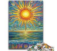 Puzzles for Adults And Teenagers Sun Rising over The Ocean Suitable for Ages 14 And Up Suitable for Couples Gifts for Friends And Family 50x75cm