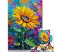 Puzzles for Adults And Teenagers Sunflower Teenager Jigsaw,Stress Reliever Difficult Challenge Unique Home Decor And Gifts 38x26cm