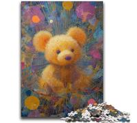Puzzles for Adults And Teenagers Teddy Bear Teenager Jigsaw,Challenging Game for The Whole for Women, Gifts for Men (38x26cm)