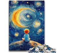 Puzzles for Adults And Teenagers The Little Prince of The Night Sky Decompressing Intellectual Educational Toy Great Gifts And Toys 26x38cm