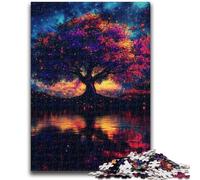 Puzzles for Adults And Teenagers Tree of Life, Toys Educational Games Stress Relieving Enhance Love between Couples 26X38CM