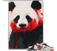 Puzzles for Adults And Teenagers Watercolor Panda, Game Toys Every Piece Is Unique - Challenging Family Fun Game for for Age 14 (Size 50x75cm)