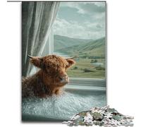 Puzzles for Adults And Teenagers Yak in The Bathroom, Game Toys Every Piece Is Unique - Challenging Family Fun Game for for Age 14 (Size 50x75cm)