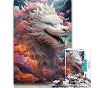 Puzzles for Adults Animal Colourful Dragon Puzzles 1000 Pieces for Adults,Wall Decoration Unique Birthday And Xmas Gifts Suitable for And 14 50x75cm