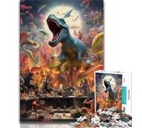 Puzzles for Adults Animal Party 1000 Piece Jigsaw Puzzles for Adults Gifts,with Matching Poster And Trivia Sheet for Age 14 (50x75cm)