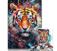 Puzzles for Adults Animal Tigers 1000 Piece Jigsaw Puzzles for Adults Gifts,Educational Game Challenge Toy for Women And Men 26x38cm