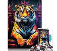 Puzzles for Adults Animal Tigers Puzzles for Adults 1000 Pieces,Birthday Present, Gifts, Wall Art for And Age 14 Years Up 26x38cm