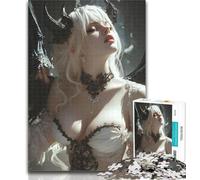 Puzzles for Adults Anime Evil Girl 1000 Pieces Jigsaw Puzzles for Adults And Teens,gifts for Friends And Family for Age 14 26x38cm