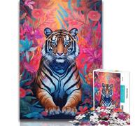 Puzzles for Adults Anime Tiger Jigsaw Puzzles for Adults 1000,Learning Educational Toys Family Games Birthday Present, Gifts 26x38cm