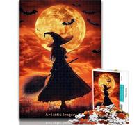 Puzzles for Adults Anime Witch Puzzles for Adults 1000 Pieces,Birthday Present, Gifts, Wall Art for And Age 14 Years Up 50x75cm