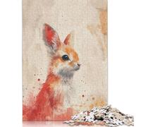 Puzzles for Adults Aquarelle Squirrel Gaze 1000 Piece Jigsaw Puzzles Wood Puzzle for Adults And Age 18 Years Up Puzzle Fun Puzzles Games 1000pcs (75x50cm)