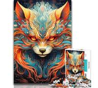 Puzzles for Adults Art Fox Adult Jigsaw Puzzles 1000 Pieces,Family Game Stress Reliever Difficult Challenge Great Gifts And Toys 50x75cm