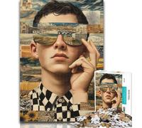 Puzzles for Adults Art Human 1000 Piece Jigsaw Puzzles for Adults Gifts,Learning Educational Toys Family Games Enhance Love between Couples 50x75cm