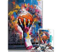 Puzzles for Adults Basketball Sports 1000 Piece Jigsaw Puzzles for Teenagers Gifts,Toys Educational Games Stress Relieving Wall Decoration 26x38cm