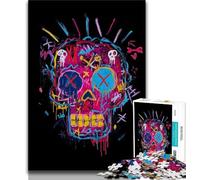 Puzzles for Adults Basquiat-style Robot Adult Jigsaws 1000 Pieces Difficult,Challenging Game for The Whole for Women, Gifts for Men (50x75cm)