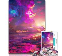 Puzzles for Adults Beautiful Alien Planet Jigsaw Puzzles for Adults,Toys Educational Games Stress Relieving Great Gifts And Toys 26x38cm