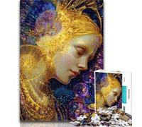 Puzzles for Adults Beautiful Golden Girl Jigsaws Puzzles 1000 Pieces for Teenagers Gifts,Train Your Brain And Hands Birthday Present, Gifts 26x38cm