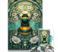 Puzzles for Adults Bee 1000 Pieces Jigsaw Puzzles for Adults And Teens,with Fully Interlocking Randomly Shaped Pieces for And 14 Years Old 26x38cm