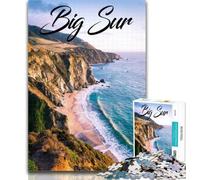 Puzzles for Adults Big Sur Jigsaws Puzzles 1000 Pieces for Teenagers Gifts,Family Games Christmas Birthday Gifts 26x38cm