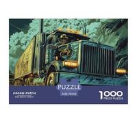 Puzzles for Adults, Big Truck Jigsaw Puzzles for Adults, Unique Cowgirl Shape Puzzle Gifts, Paper Quality Puzzles for Family Game And Home Decor 70x50cm/1000pcs