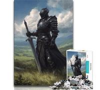 Puzzles for Adults Black Knight Adult Jigsaw Puzzles 1000 Pieces,Family Game Stress Reliever Difficult Challenge Great Gifts And Toys (50x75cm)