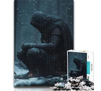 Puzzles for Adults Blood Red Knight 1000 Piece Jigsaw Puzzles for Teenagers,Educational Games Home Decoration Deal As Gifts for The Whole Family 75x50cm